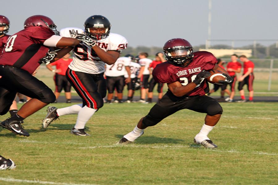 JV Maroon Football Beat FB Austin