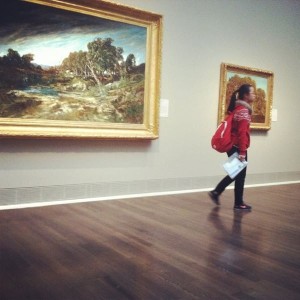 Alice visits an art museum with her host family. Photo by: Willow McGuane