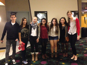 Film Society students reconvene after the premiere of "Her".