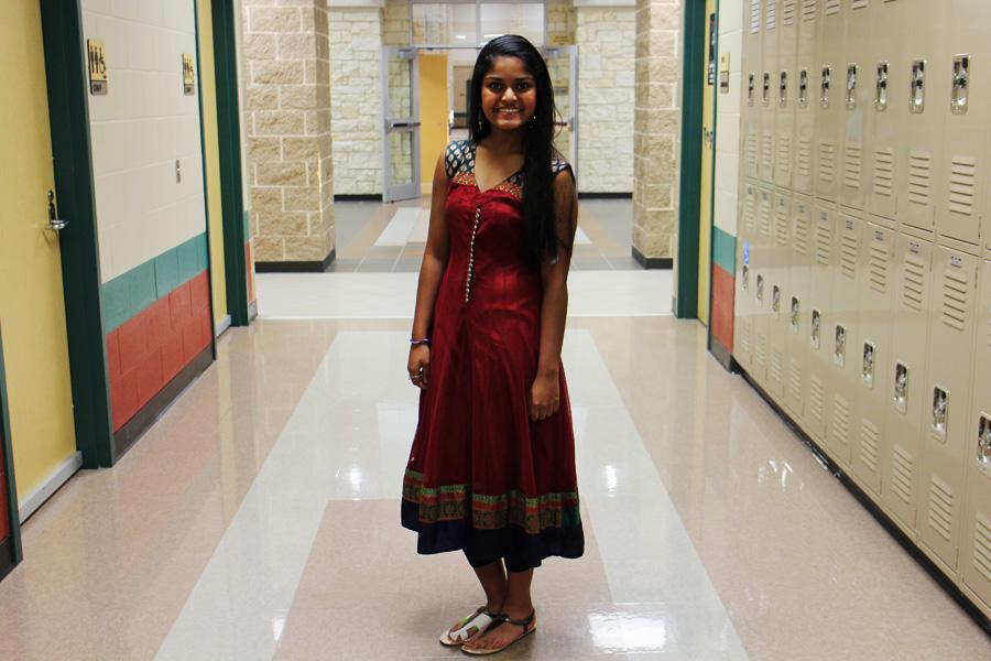 Shreya Desai representing Indian culture.