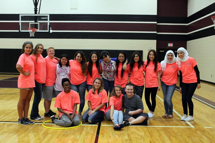 A handful of GR students and their pals posing for a picture