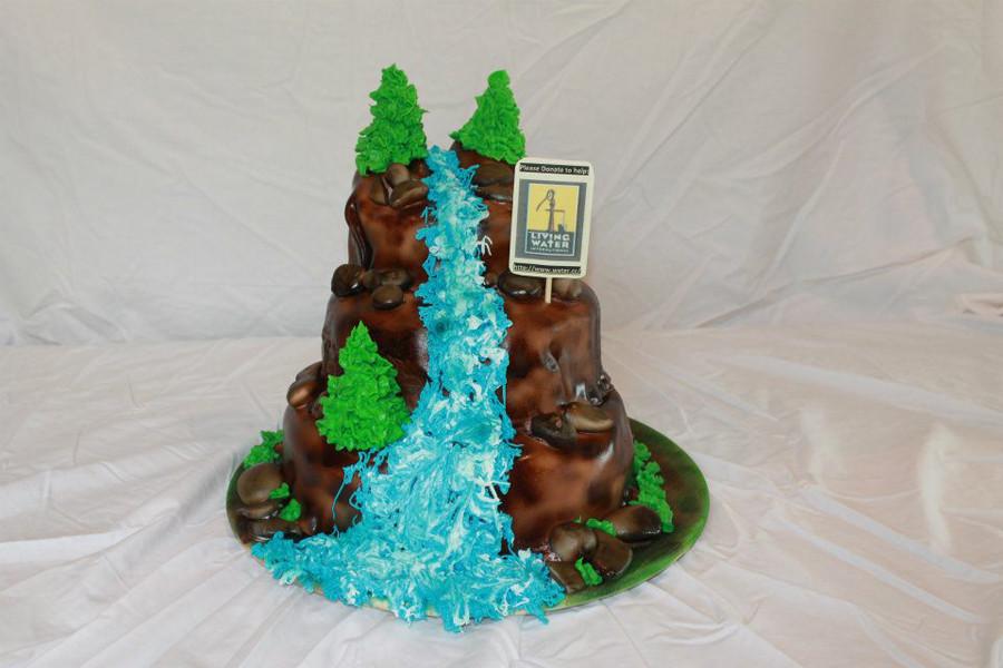 Living Water cake donated to raise money for wells in Africa