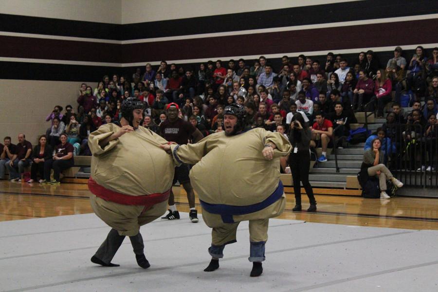 Mr. Cuellar and Mr. Croft battle it out. 