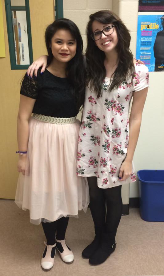 Best friends Julia Nguyen and Jordan Bradley