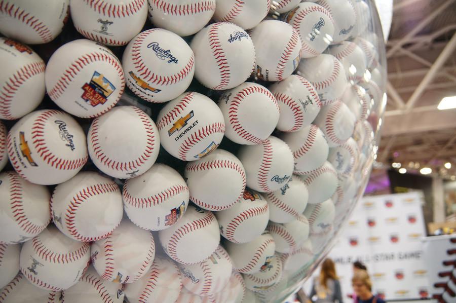 Baseball players and fans prepare for the All Star Game.