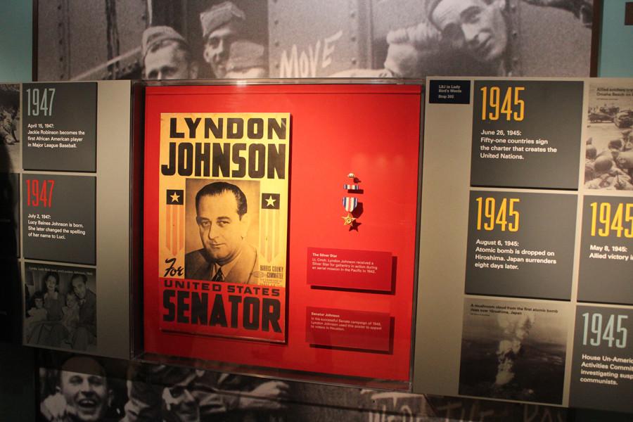 LBJ's medals from the war.