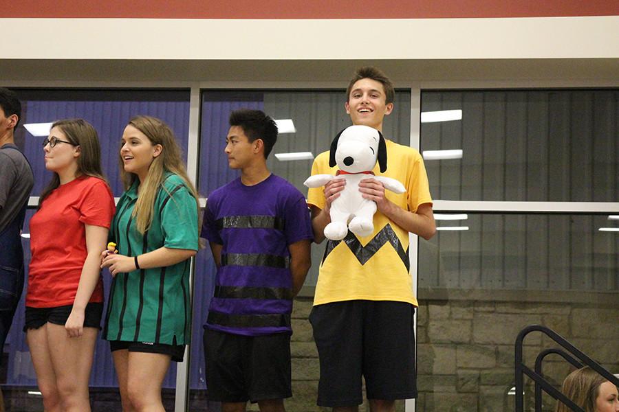 (From Left to Right): Laura Green, Cameron Lavine, Noah Joe, Blake Wood as the cast of Peanuts.