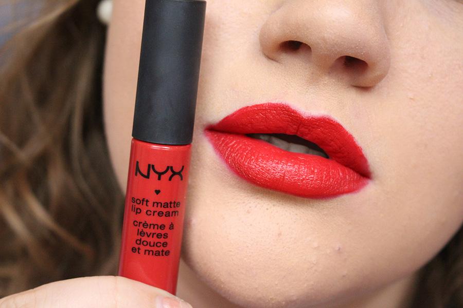 Finally I apply a coat of NYX Soft Matte Lip Cream to complete the look with a smooth finish.
