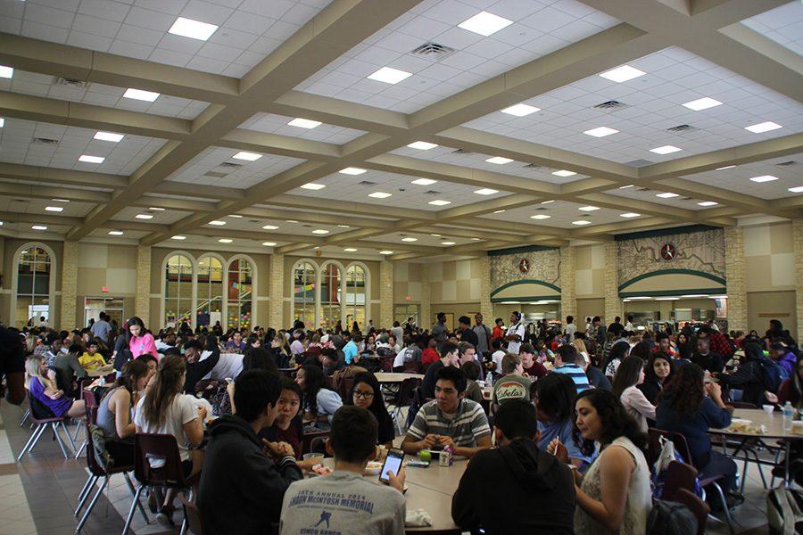 Students eating 