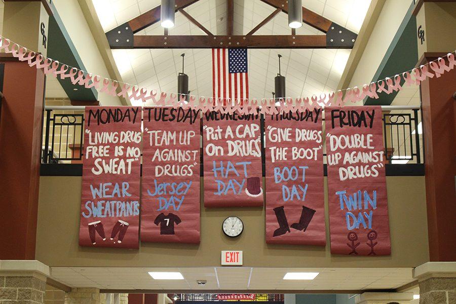 The School Spirit Days for Red Ribbon Week!