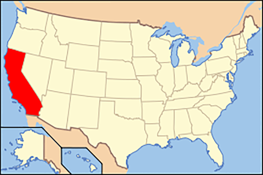 Map+of+USA+with+California+highlighted