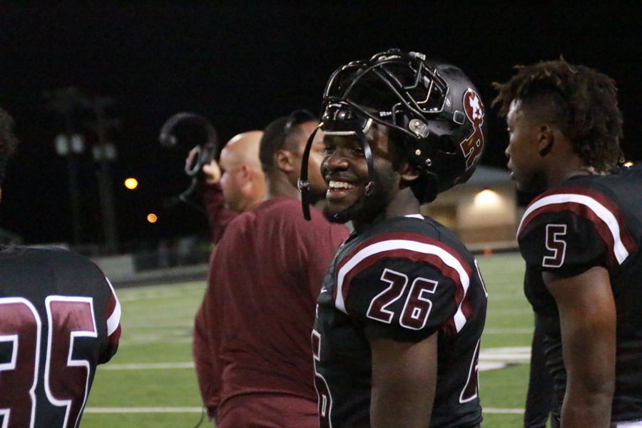 Thomas cook is having a good time on the sideline because the horns are doing a good job.