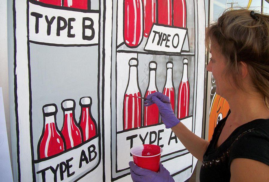 Blood is grouped into 4 types: A, AB, B, and O.