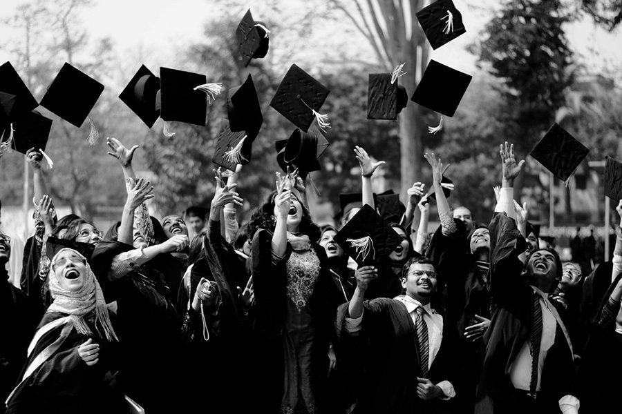 Graduation Day among a group of, now, doctors 