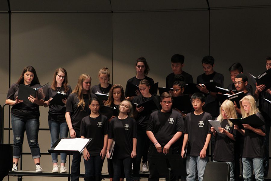 Regional Choir prepared themselves for their next song.