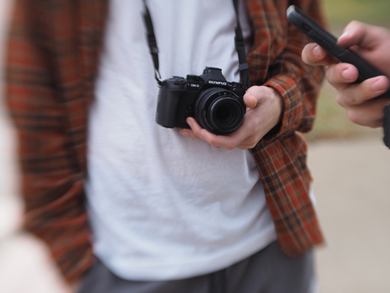 A few of the kids who went to the convention had the opportunity to shoot with an Olympus camera and a Lensbaby.