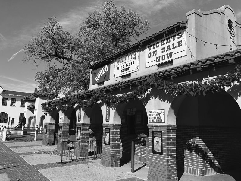 A rodeo ticket booth