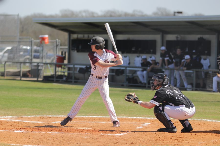 Outfielder Canon Desurf readies himself for a pitch