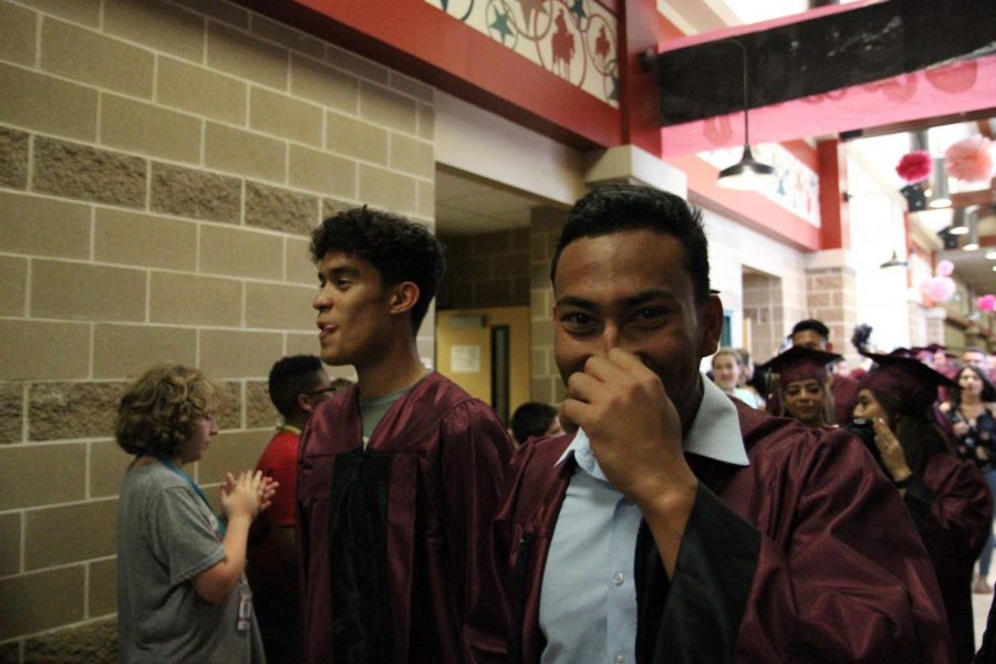 Obed Suazo walks the halls reminiscing on his high school career.