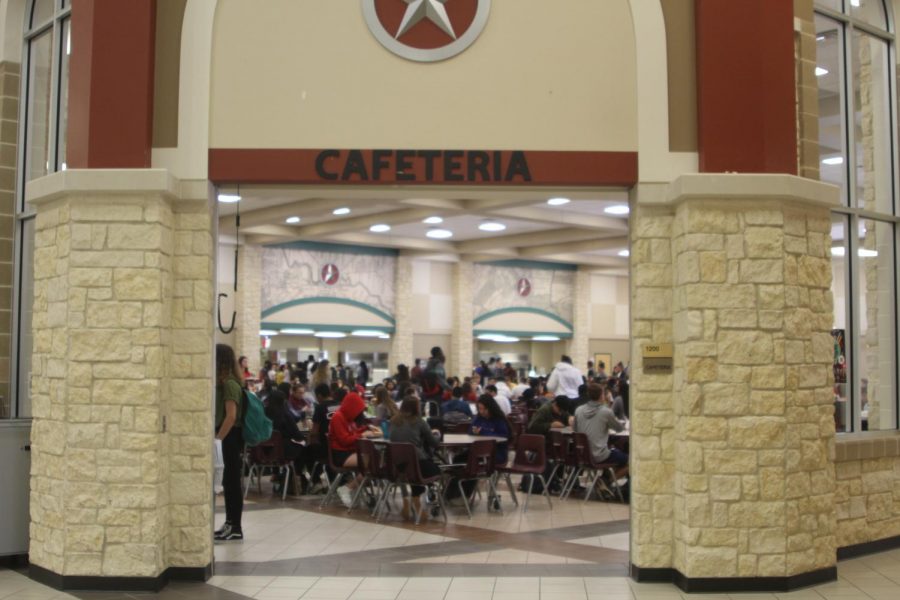 C lunch in the cafeteria