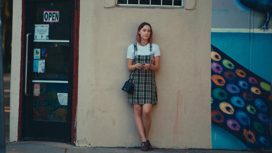 A still of Saoirse Ronan in Lady Bird.