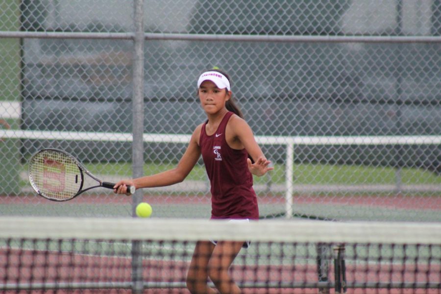 Hannah Tran (9) in action.