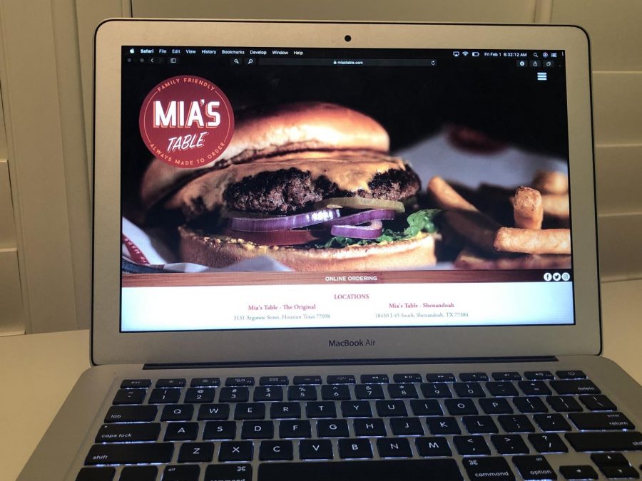 Mias Table, located in Houston, website.