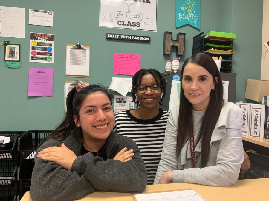 Damariz Serrano, Sandra Isiguzo, and Dr. Hren