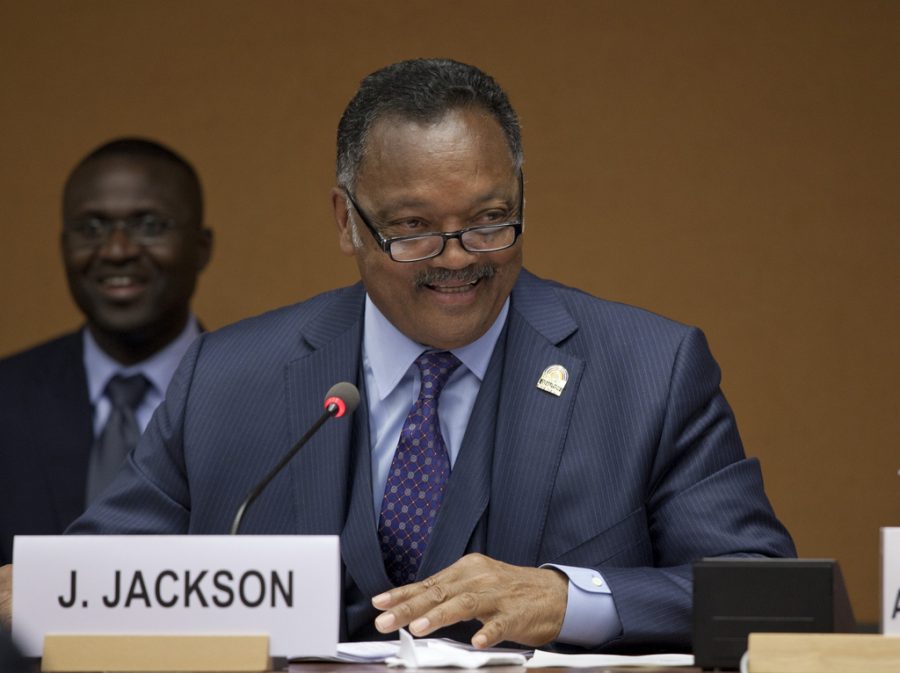 Jesse Jackson spoke at the UN.