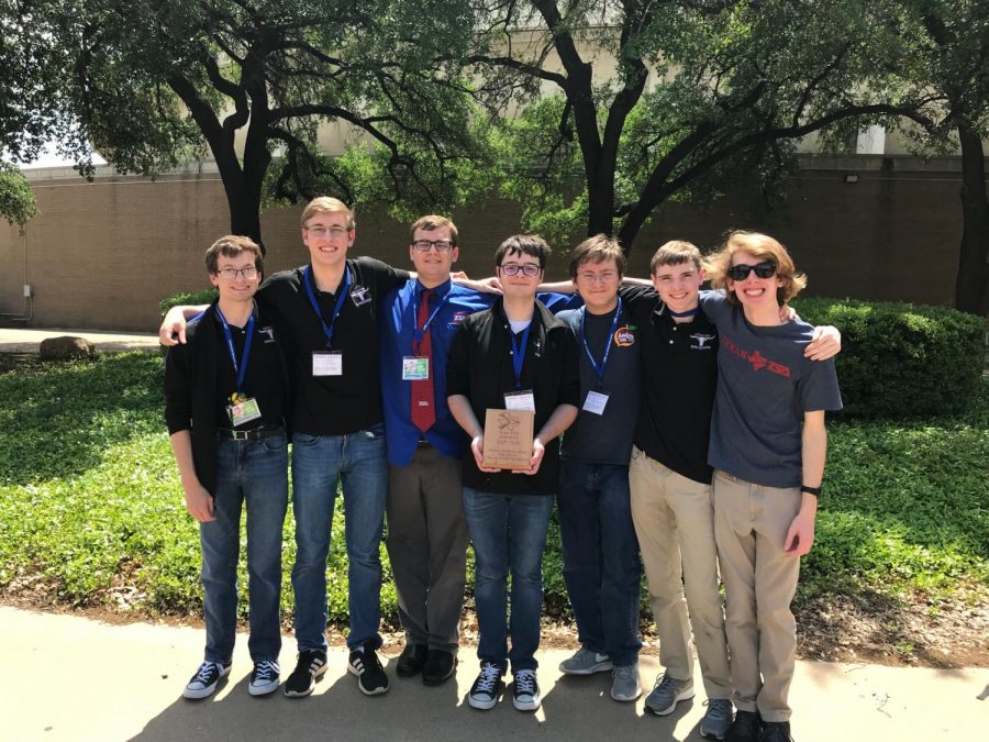 The GR TSA Leadership team: (l-r) Gabe Ethridge, Zach Carlino, James Valentine, Will Culpepper, Ryan Welty, Josh Prushing, and Andrew Phillips