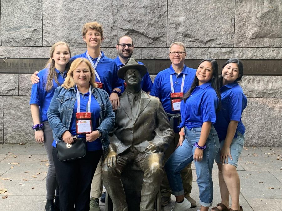 Back row : Emma Heintz(11), Tanner Hill(11), Al Tag(advisor, John Hall(advisor)

Front Row: Claudia Urbina(advisor), Kaitlyn Rodriguez(11), Asma Shahzad(11)