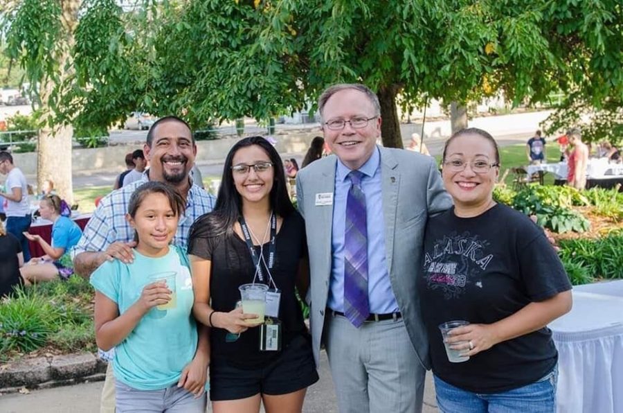 Stephanie Trevino and her family were visiting University of the Ozarks. 