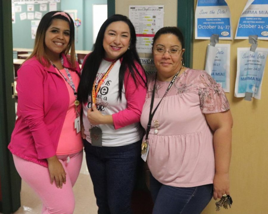 Ms. L. Flores (Left) ,Ms. DeLeon (Middle), Ms. Marcano (Right).