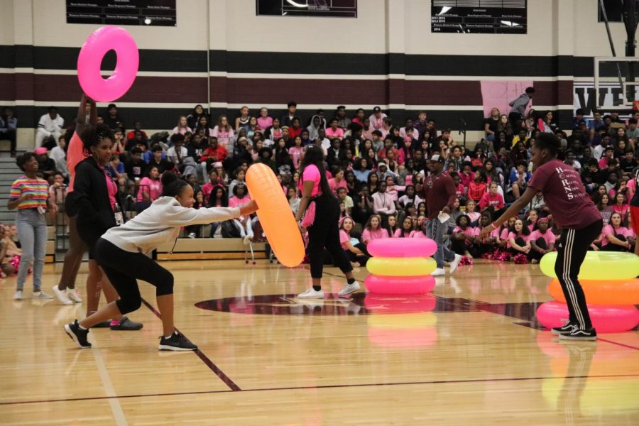 Pep rally is all pink out