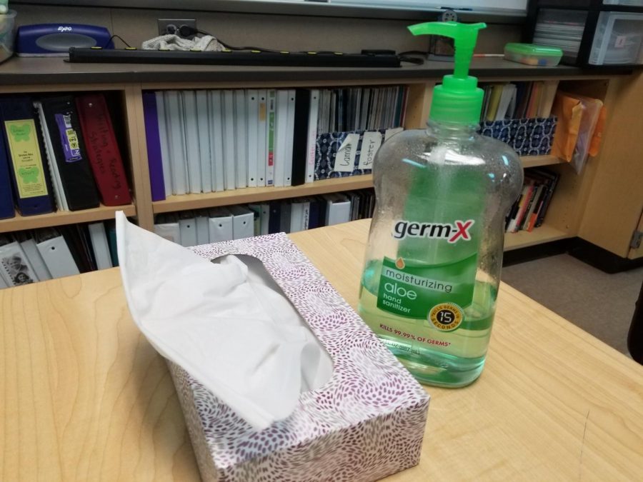 Germ-X and tissues can be a great way to stop the spread of sickness!
