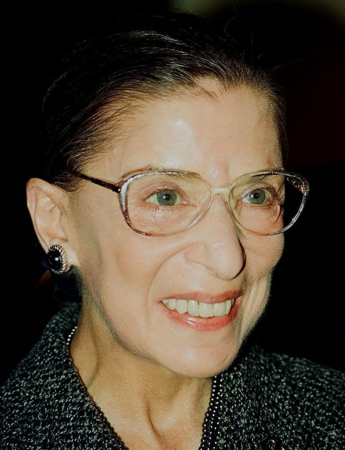 Ruth+Bader+Ginsburg+posing+for+a+picture+a+few+months+before+her+death.+