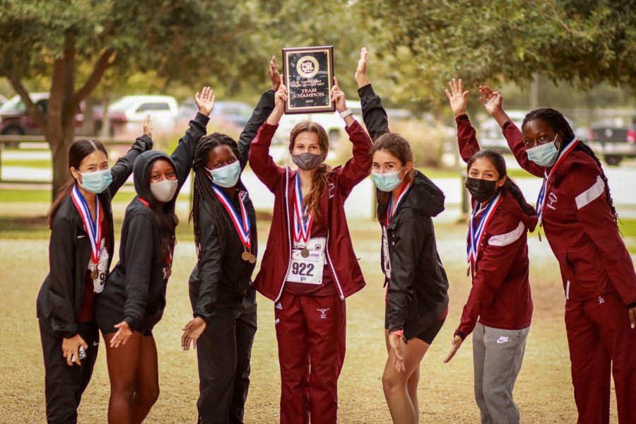 The GRHS JV XC Girls finished their 2020 season with the District Championship title.