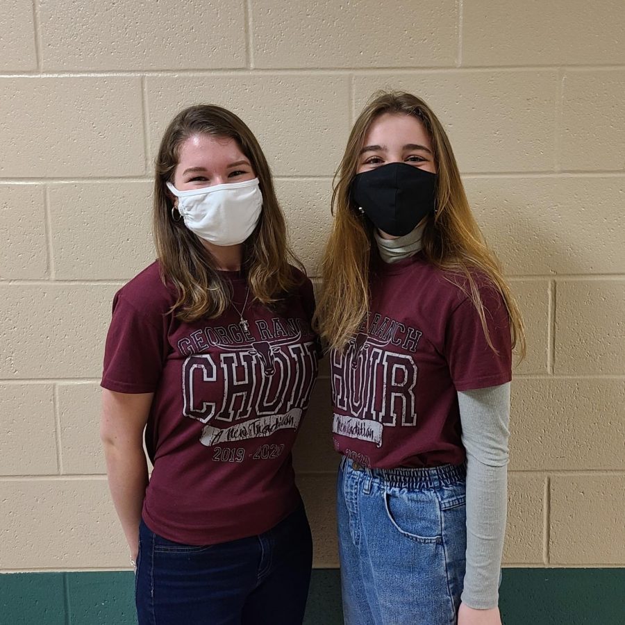 Rachel Lafferty and Hannah Rice both made the 2021 Texas All State Choir.
