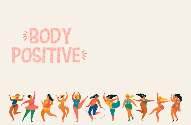 This is an example of one of the many images that are used to promote Body Positivity.