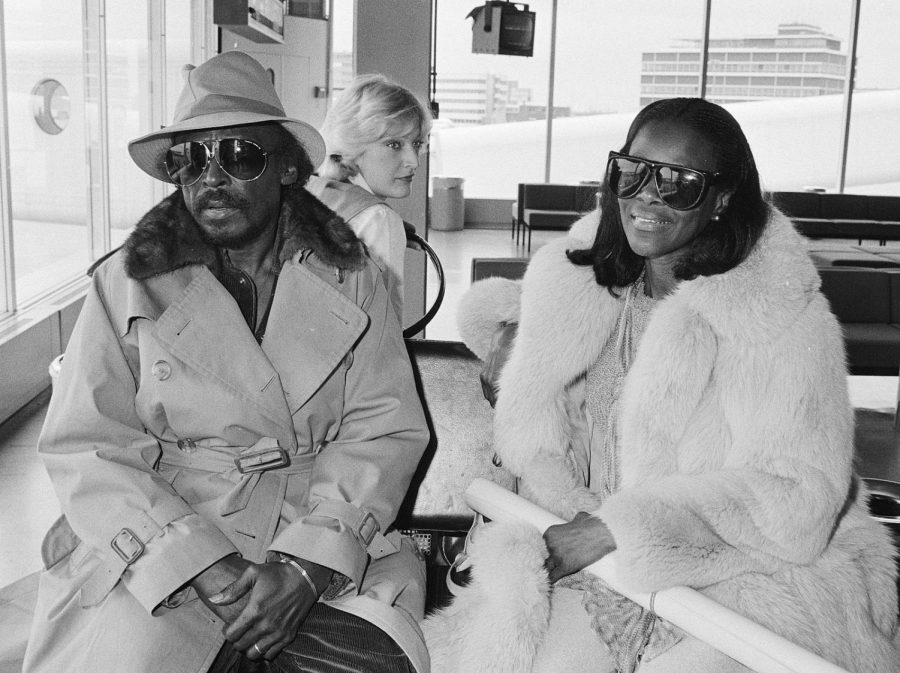 (Left) Ex-Husband Miles Davis and (Right) Cicely Tyson pictured in the Schiphol Airport in the Netherlands.