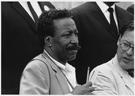 Gordon Parks within the Civil Rights March on Washington, D.C., in August 1963.