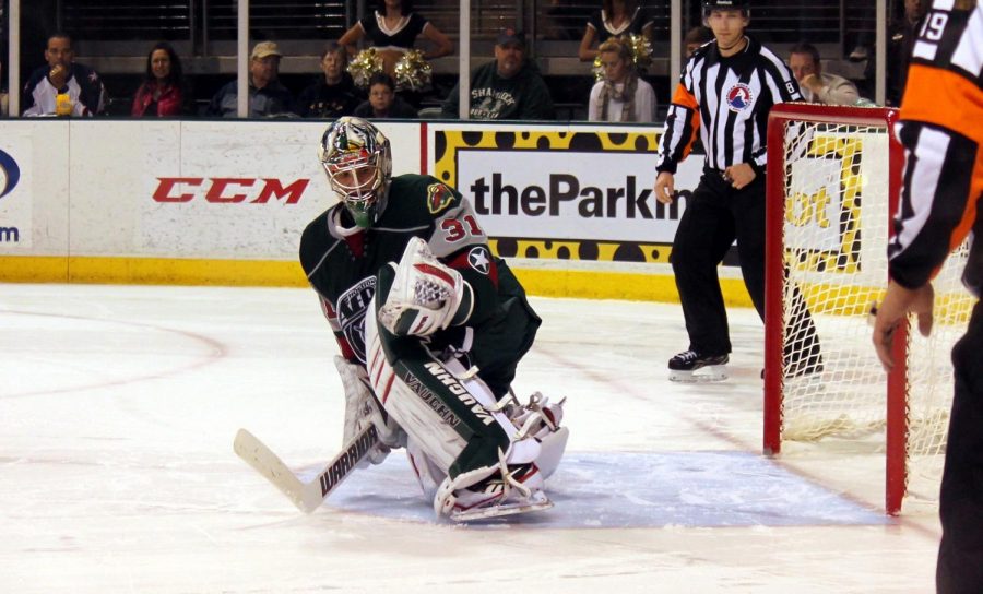 Matt+Hackett%2C+the+Houston+Aeros+goalie+for+three+years