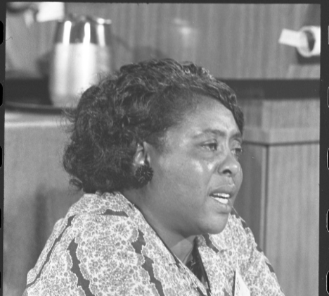 Fannie Lou Hamer Speaks at the Democratic National Convention in 1964.