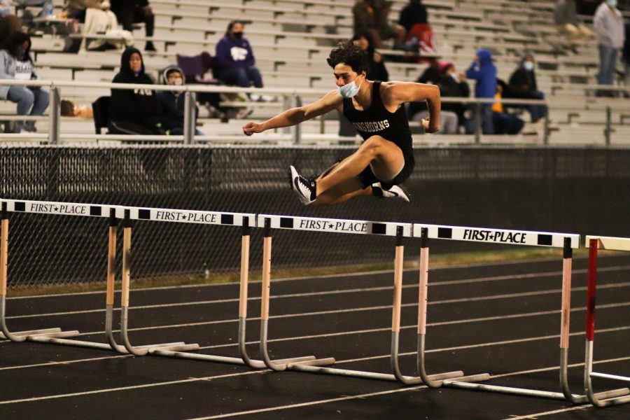 Leo Garza (9) was jumping over the hurdles with ease.