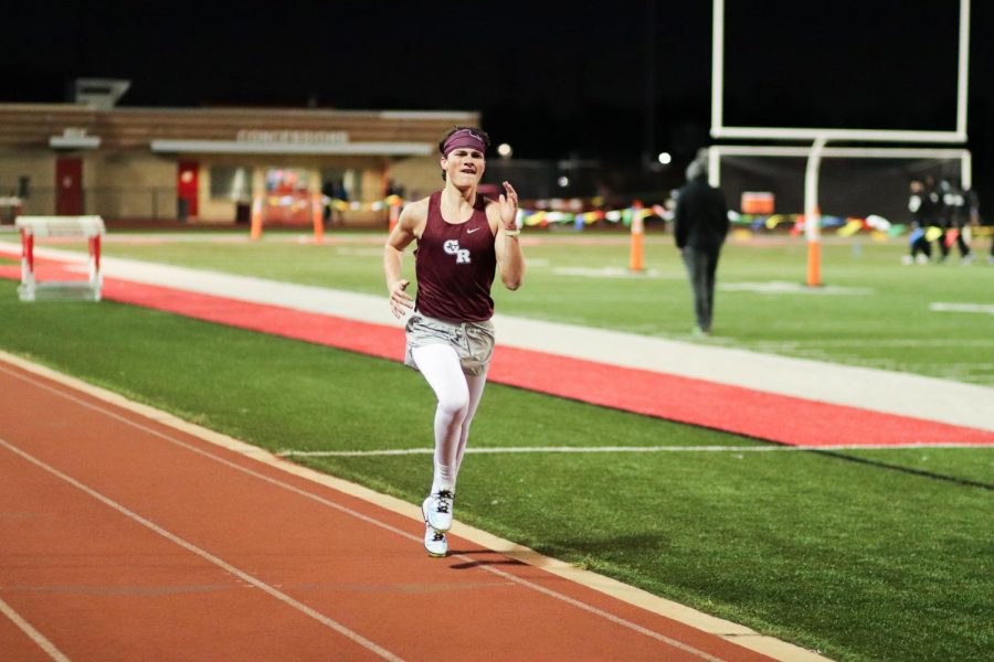 Matthew McDonald (11) was running the 1600m when he left his components in the dust. 