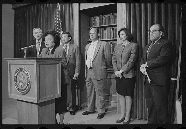 Patsy Mink announces the formation of the Congressional Asian Pacific American Caucus in 1994
commons.wikimedia.org