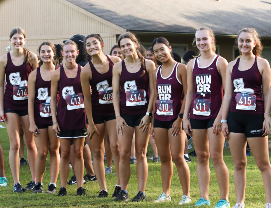 The Junior Varsity girls were all very excited to get their own race over with! 