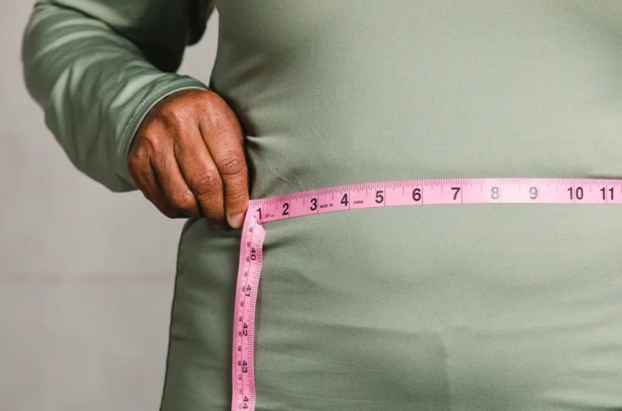The act of constantly measuring yourself in the hopes of losing weight is a common tell of someone with an eating disorder. 